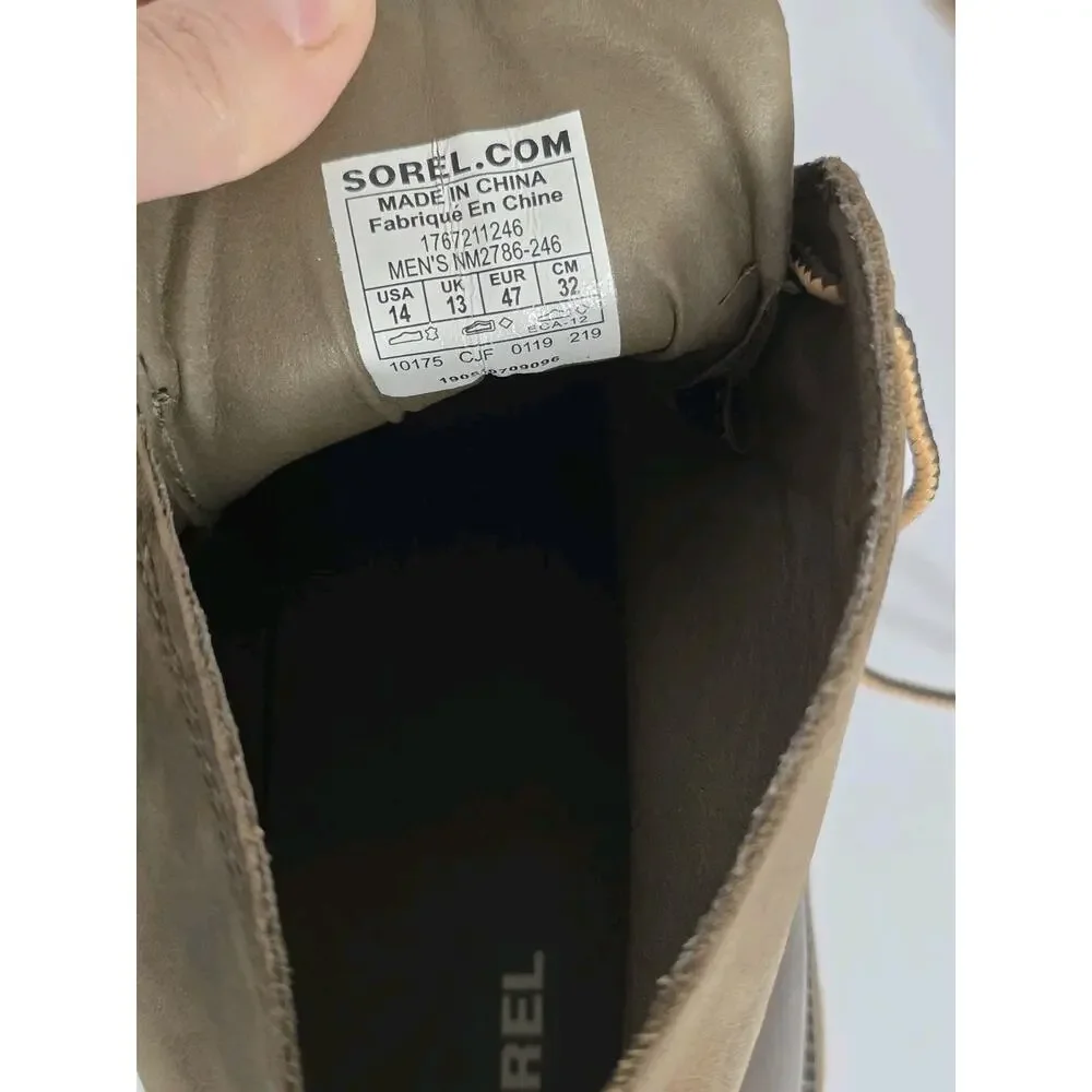 Sorel Men's Madson Chukka Waterproof Boots Dark Brown | Size 14 EUC